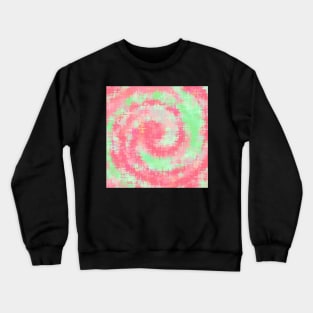 Paint Strokes Of Greens and Pinks Crewneck Sweatshirt